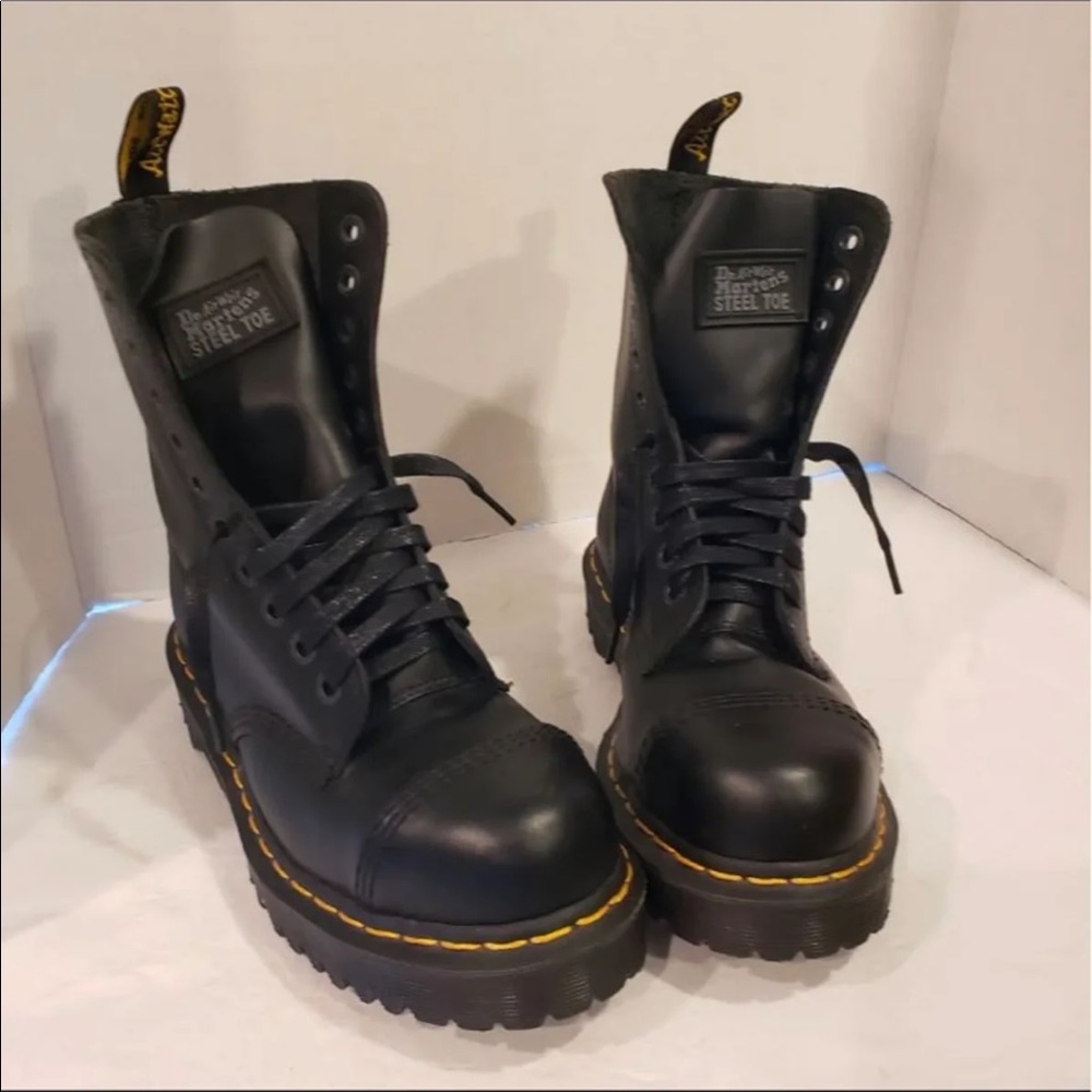 Dr. Martens Steel Toe Black Boots